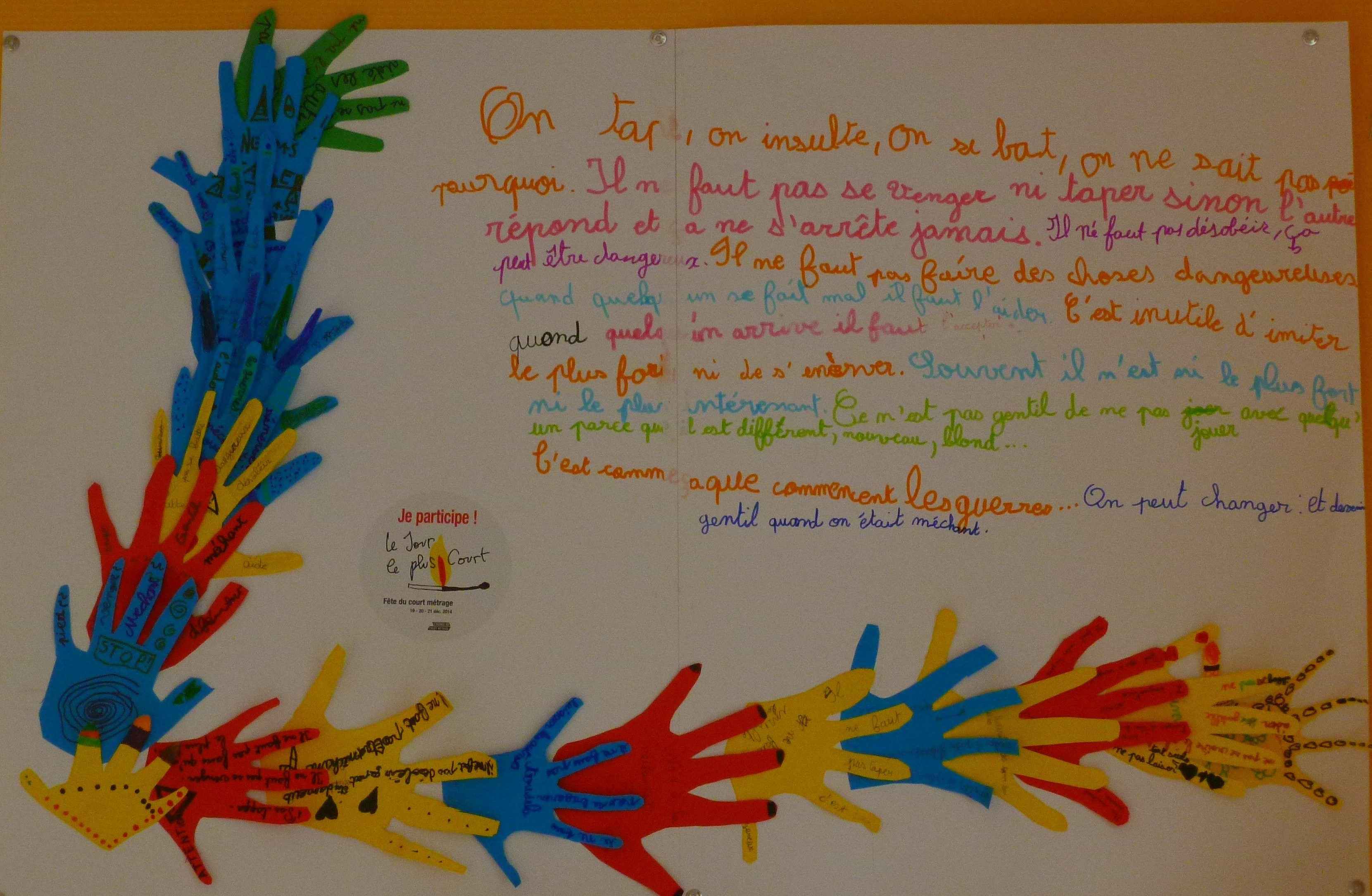 Création des élèves de CE1 et CE2 de Chassieu